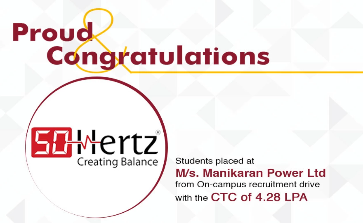 BTech EE got placed at M/s. Manikaran Power Ltd as Management Trainee