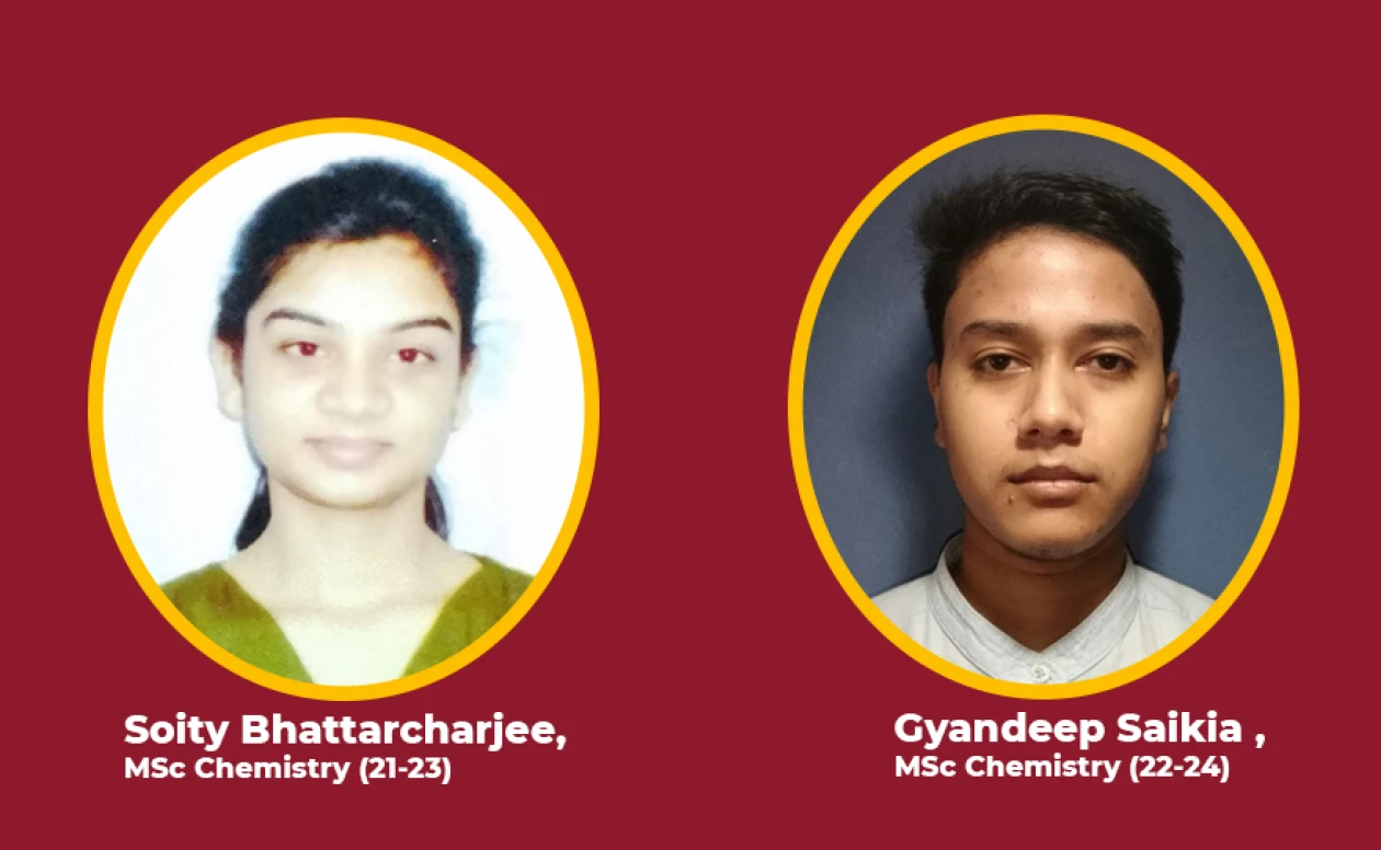 Two students from the department of chemistry have cleared CSIR-NET -2024