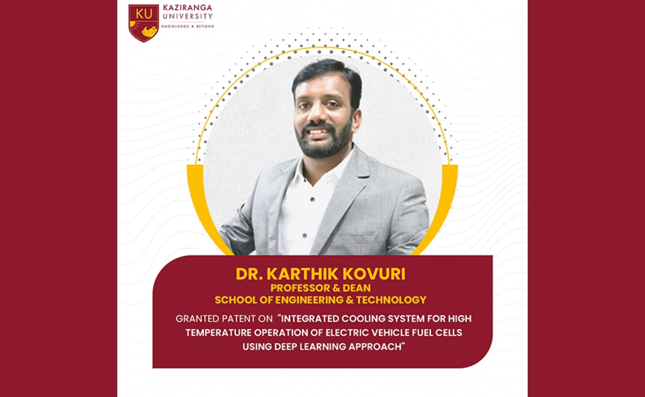 Dr. Karthik Kovuri Earns Patent for Electric Vehicle Cooling System