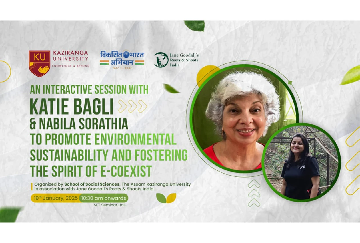 Interactive Session with Distinguished Guests from Jane Goodall Institute’s Roots and Shoots India Program organized by School of Social Sciences.