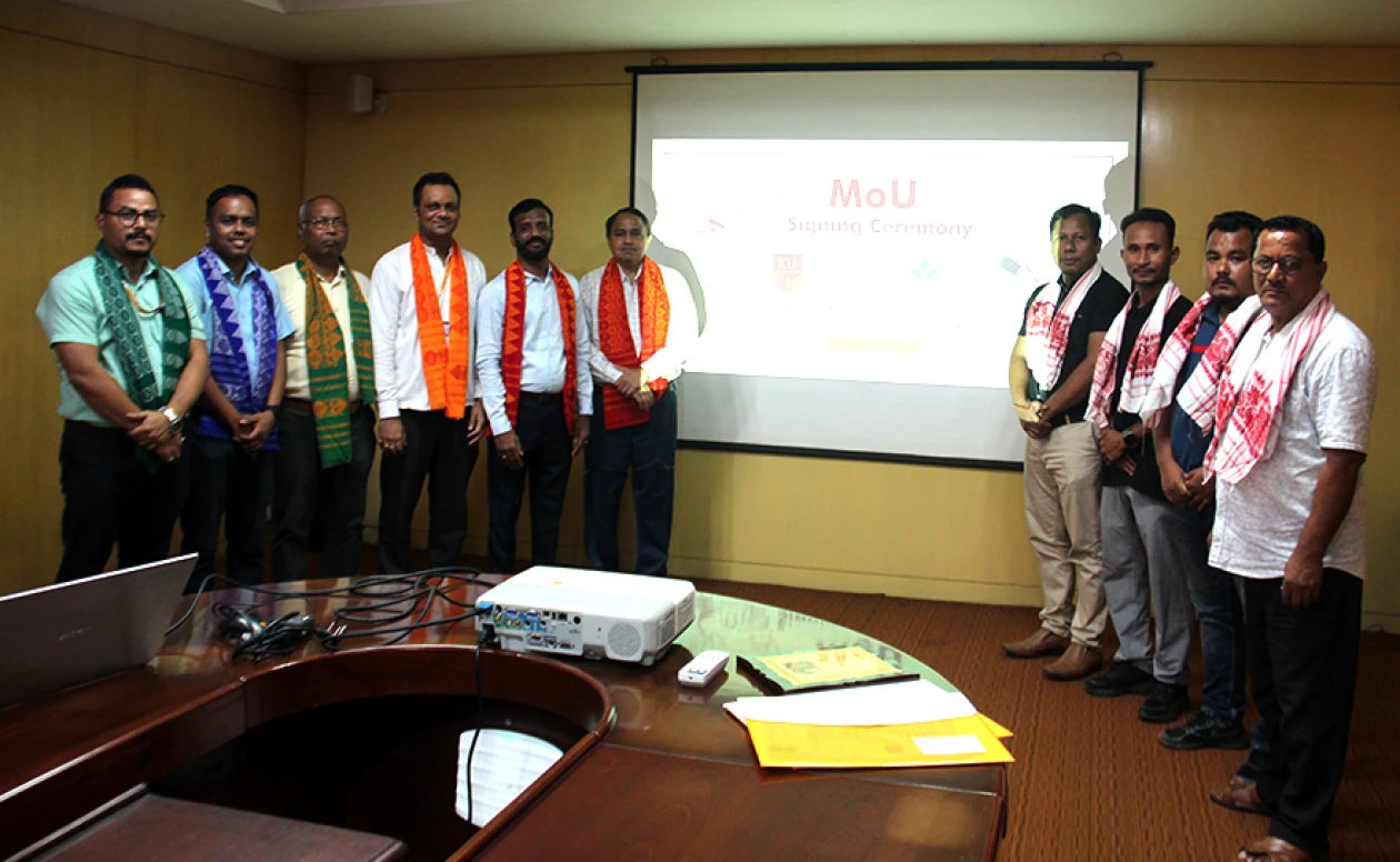 MoU signing ceremony between The Assam Kaziranga University and Bodoland Development Foundation