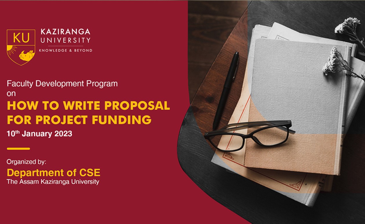 One day faculty development program on How to write a research proposal for project funding