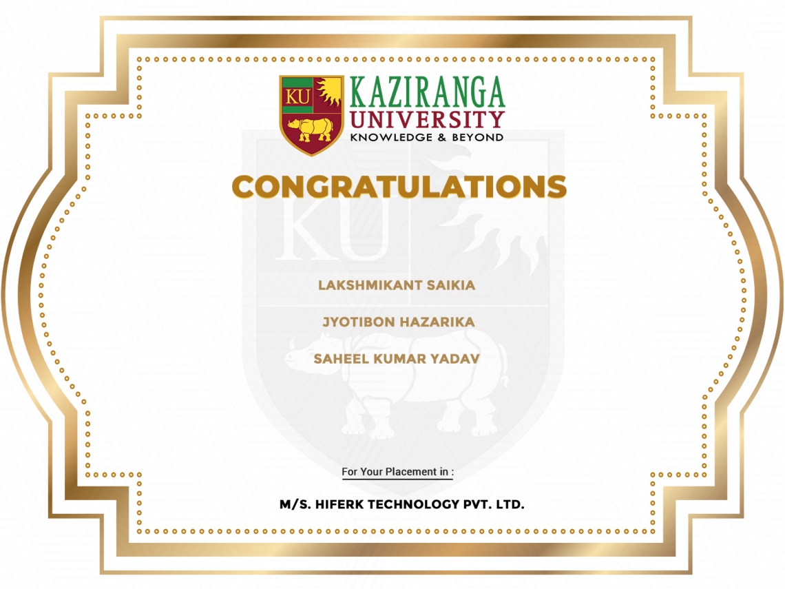 Kaziranga University updated their... - Kaziranga University