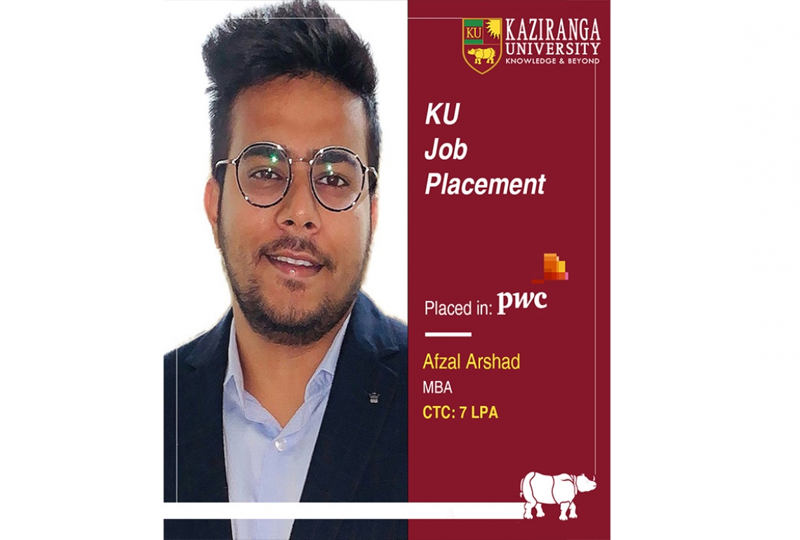 Proud and Congratulations Afzal for getting placed in PWC